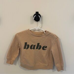 Little Co by Lauren Conrad Babe sweatshirt size 12m